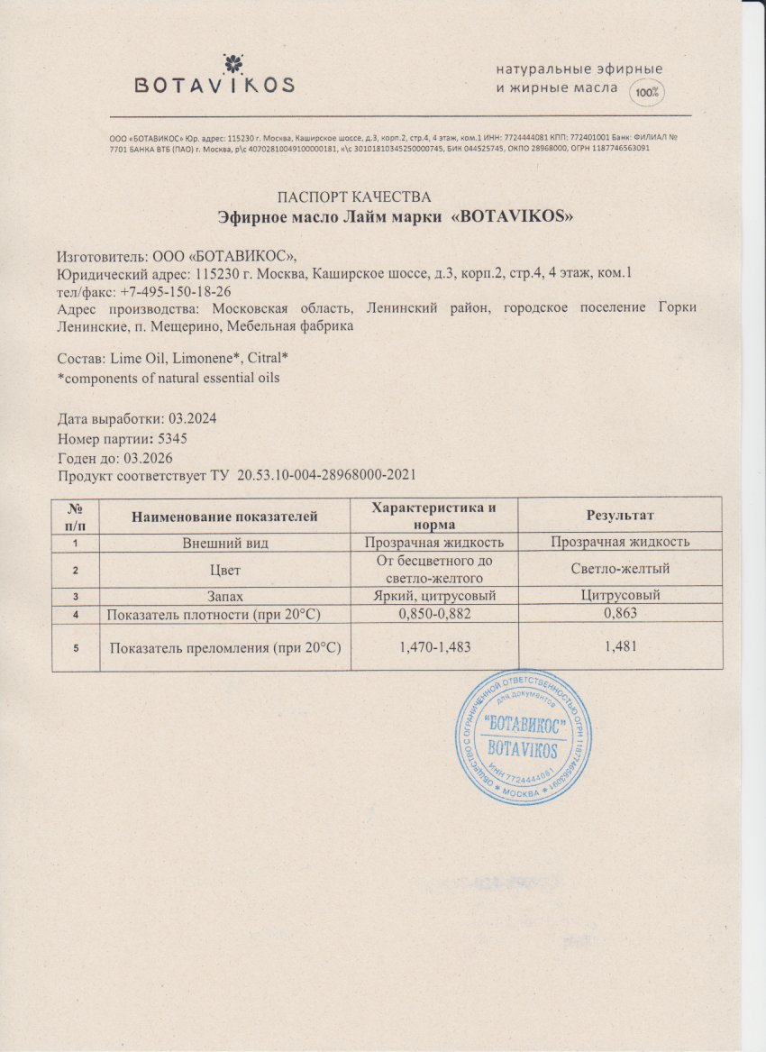 Паспорт №032024